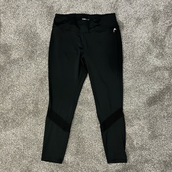 Head Pants - HEAD black leggings with mesh panel